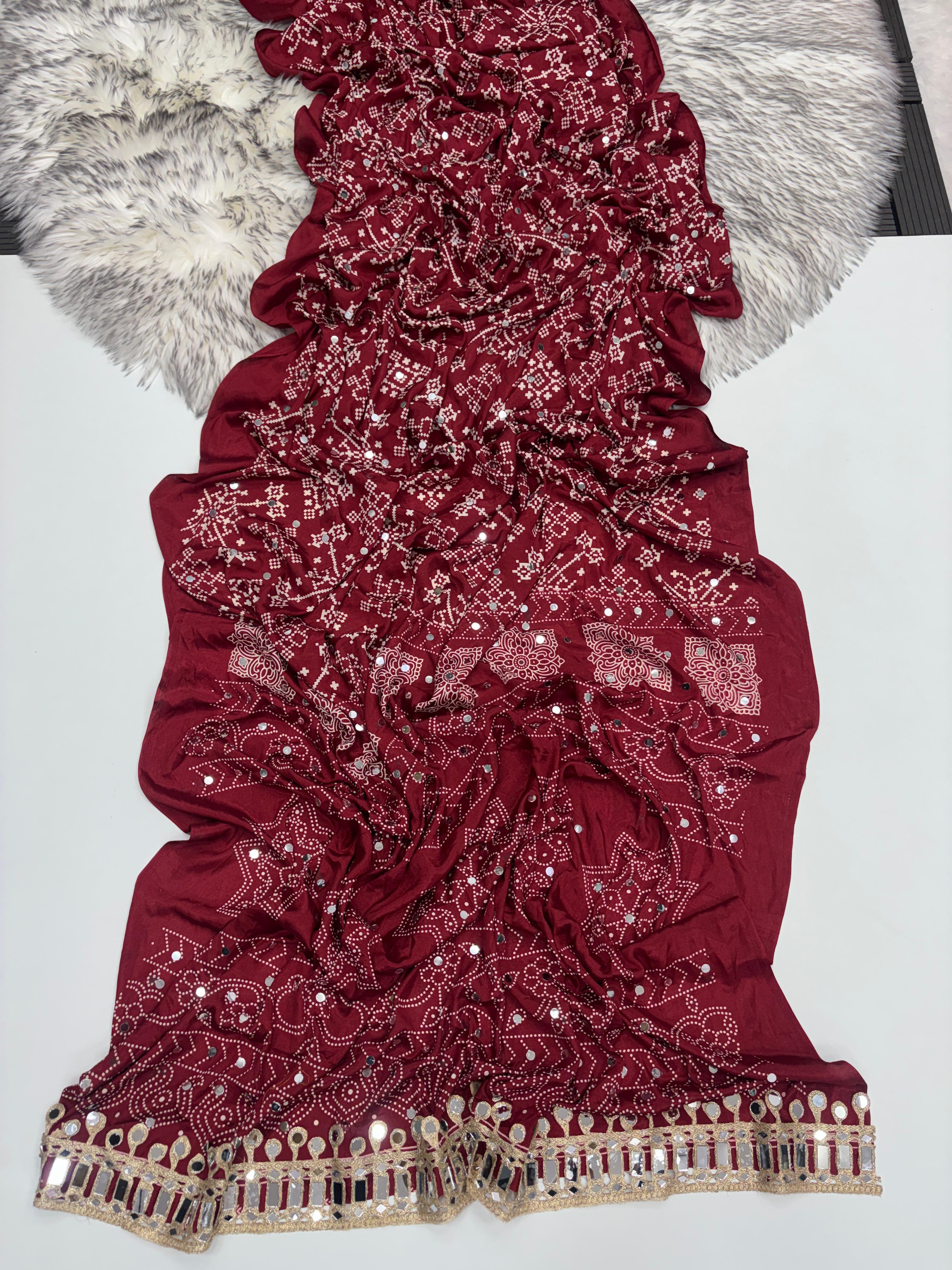 Pure satin silk saree