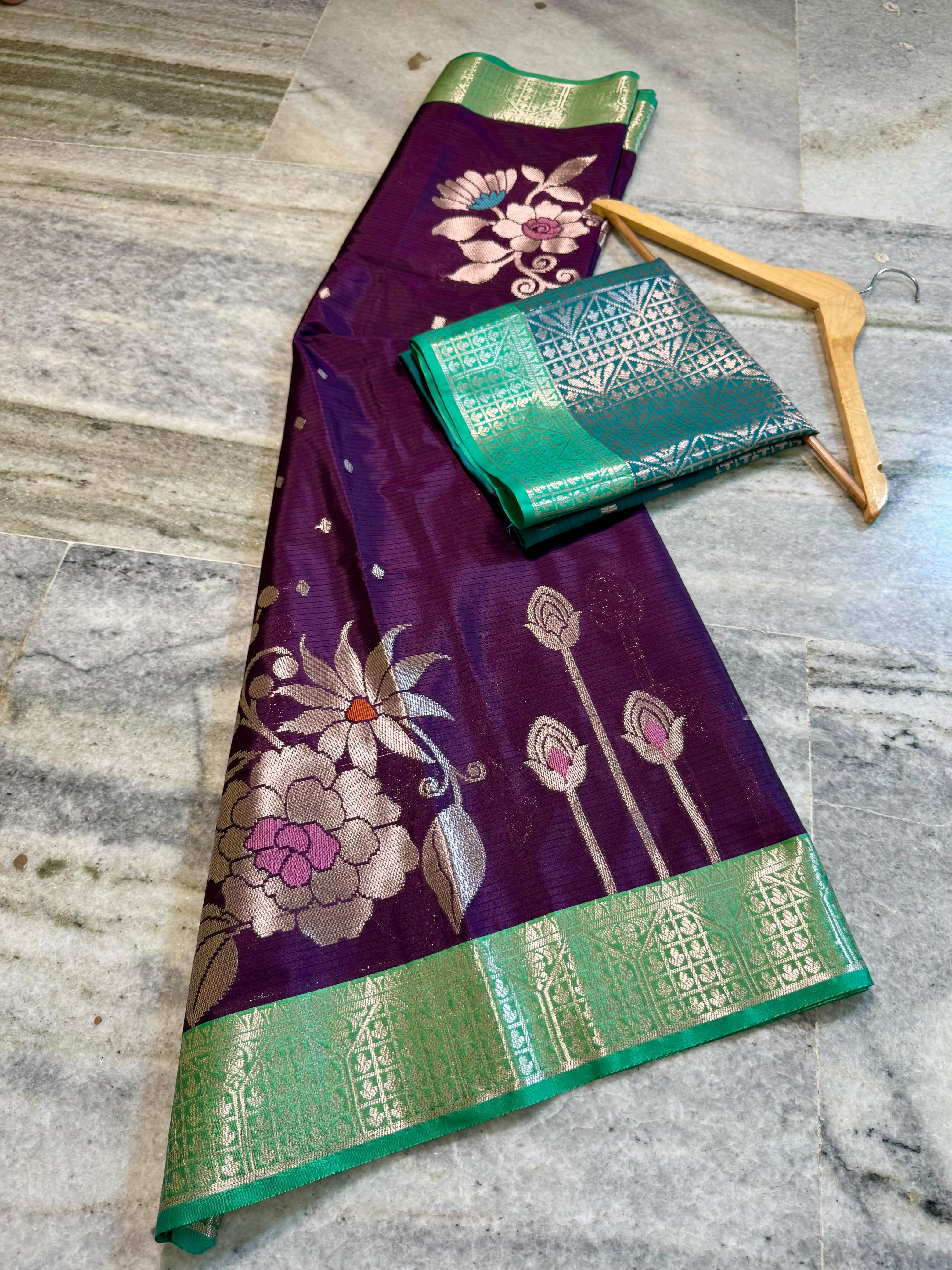 Banarasi katan silk saree