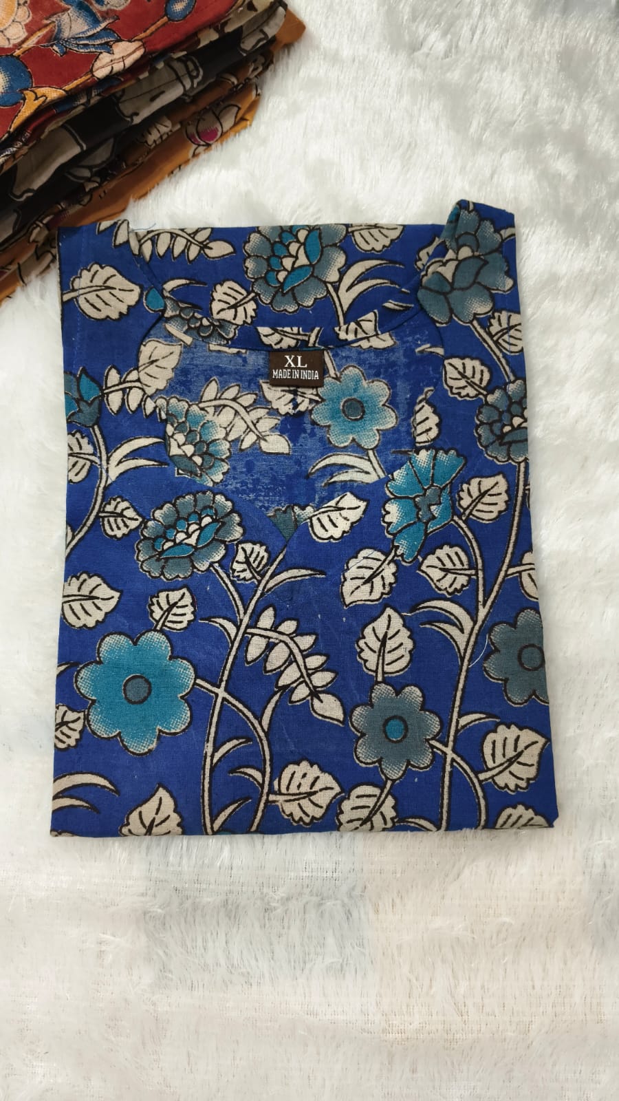 Pure kalamkari cotton kurti