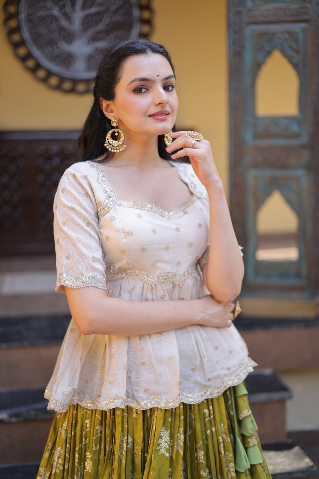 Designer viscose Jacquard lehenga choli ✨