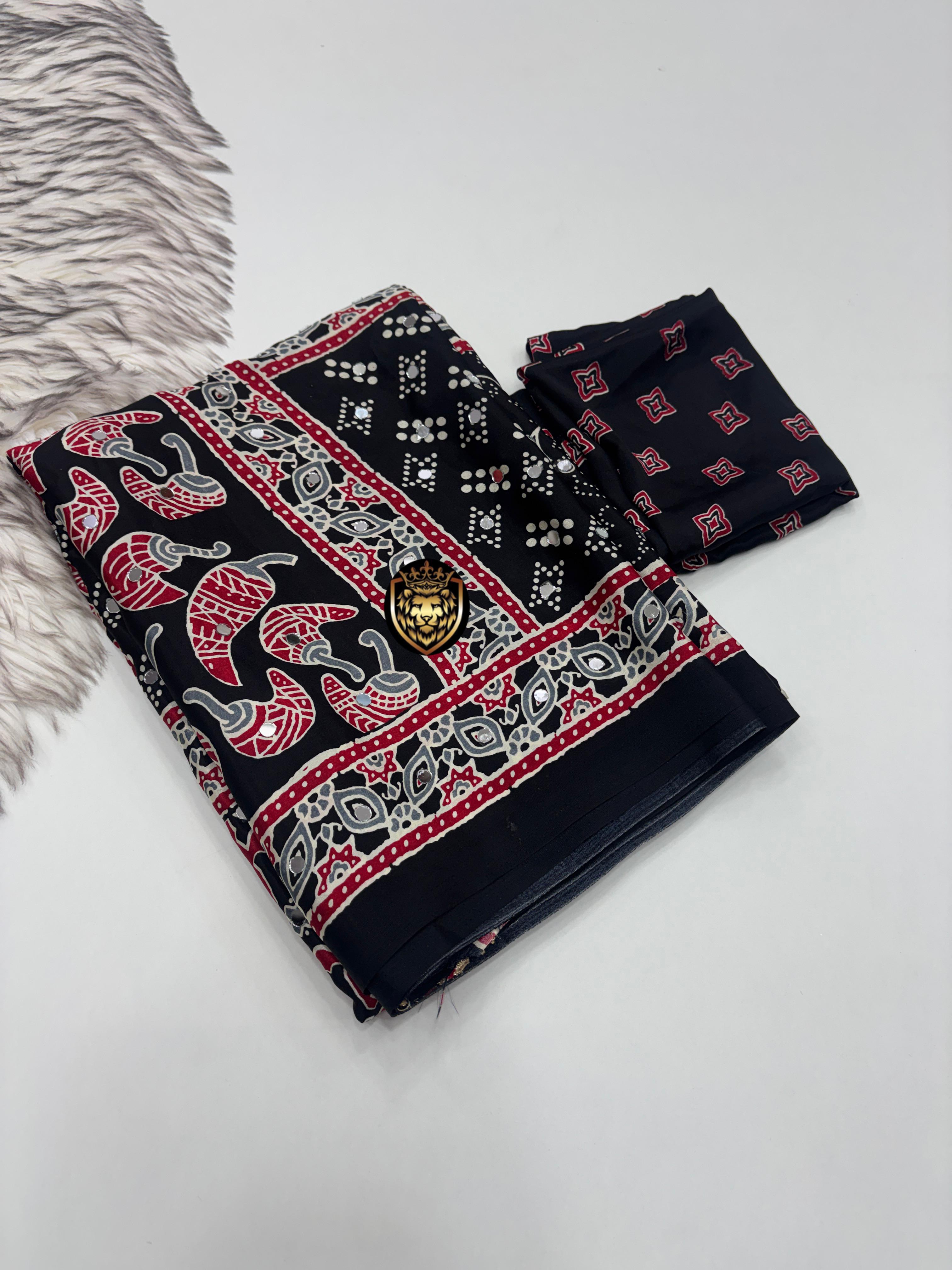 Pure satin silk saree