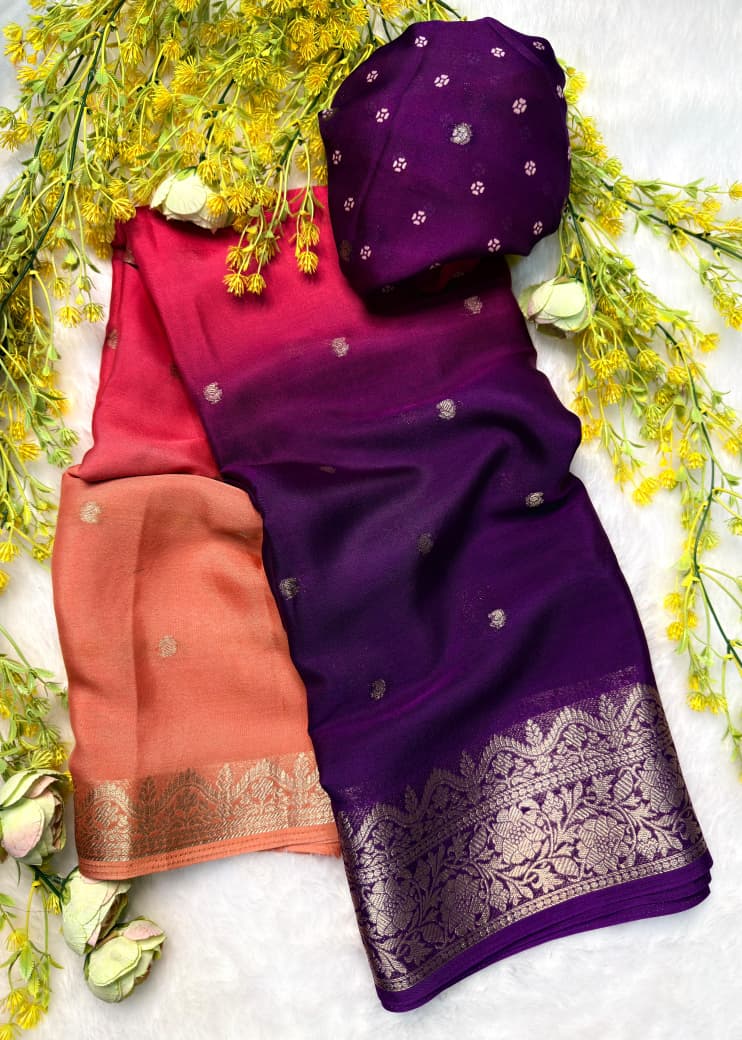 Premium crape silk saree