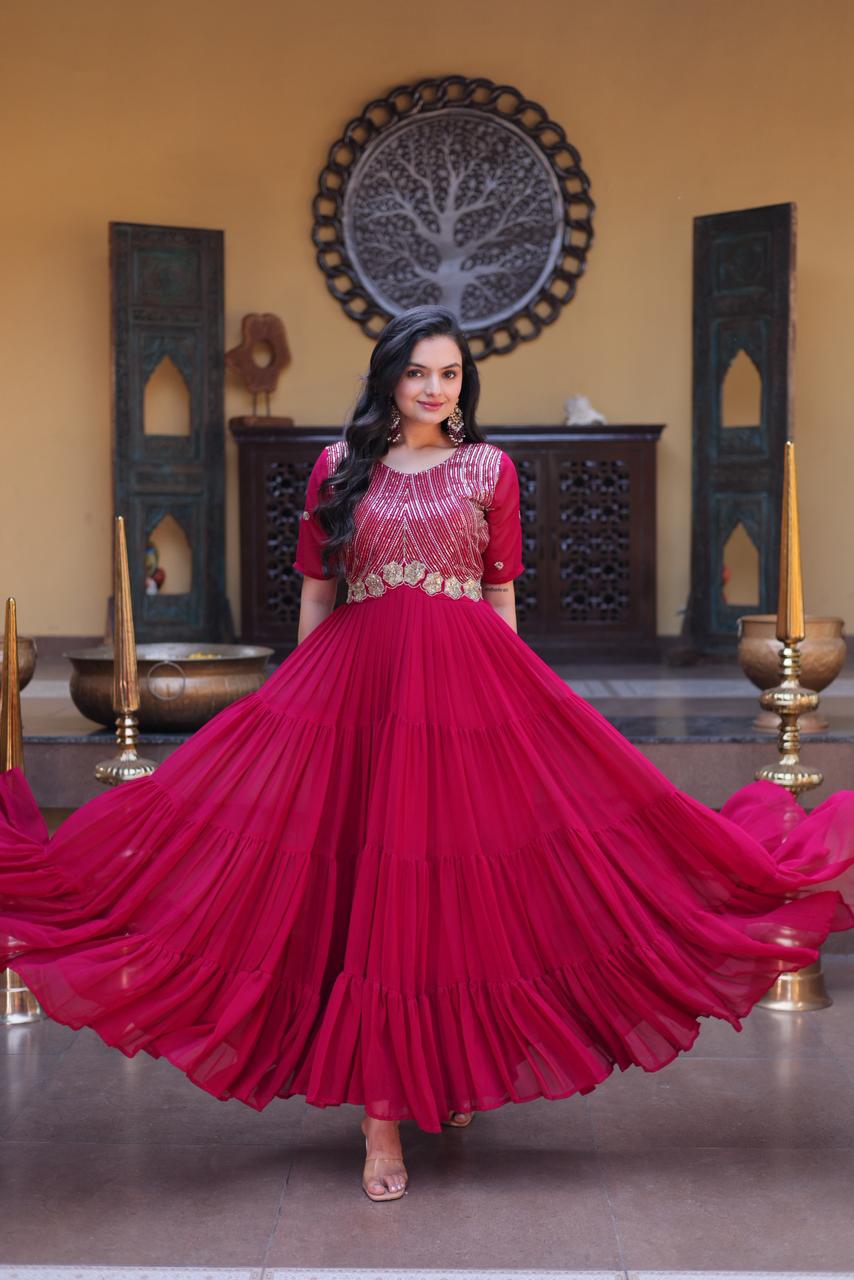 Ready made designer gown