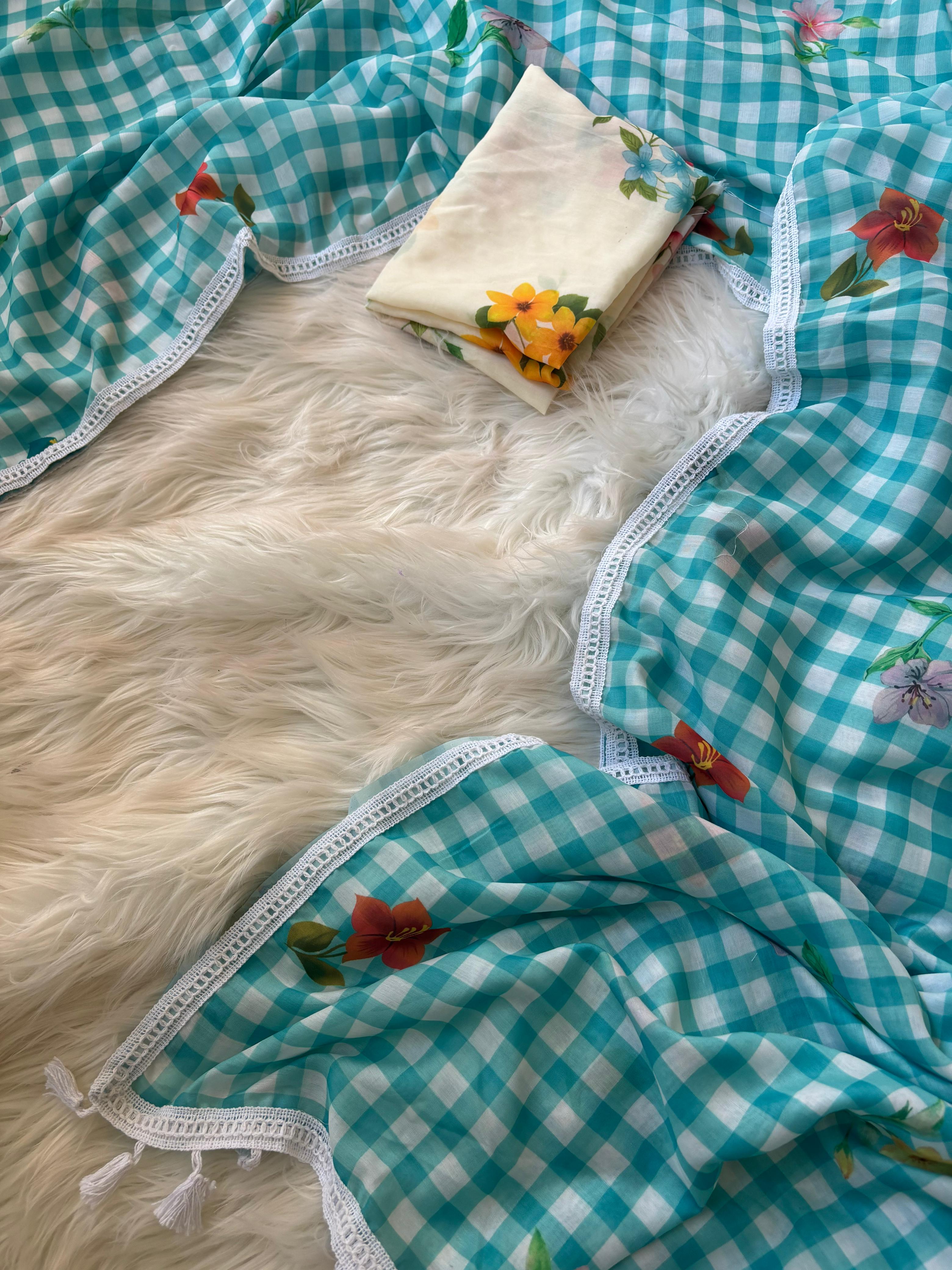 pure mal cotton saree