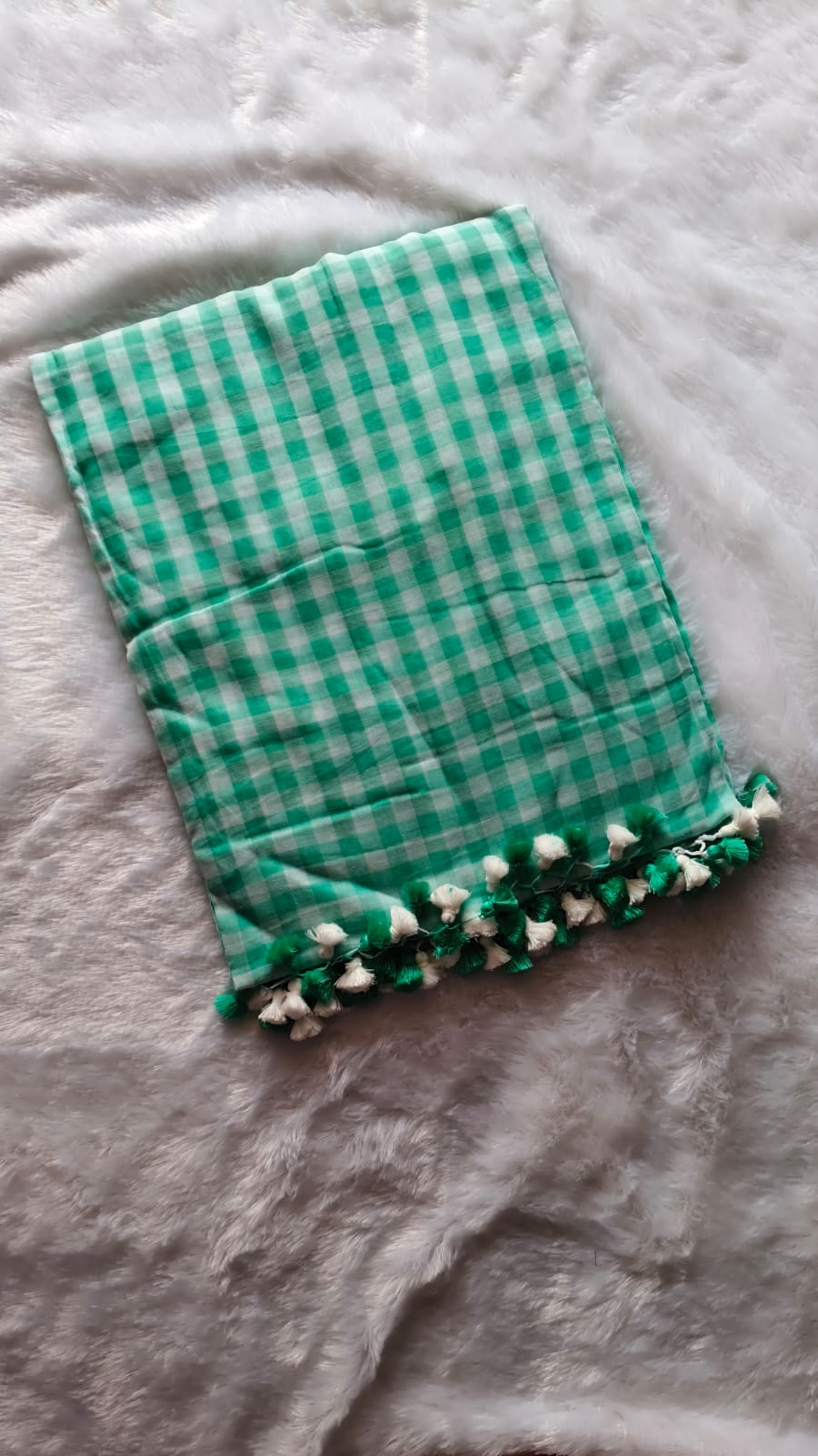 Pure Mul Cotton Checks sarees