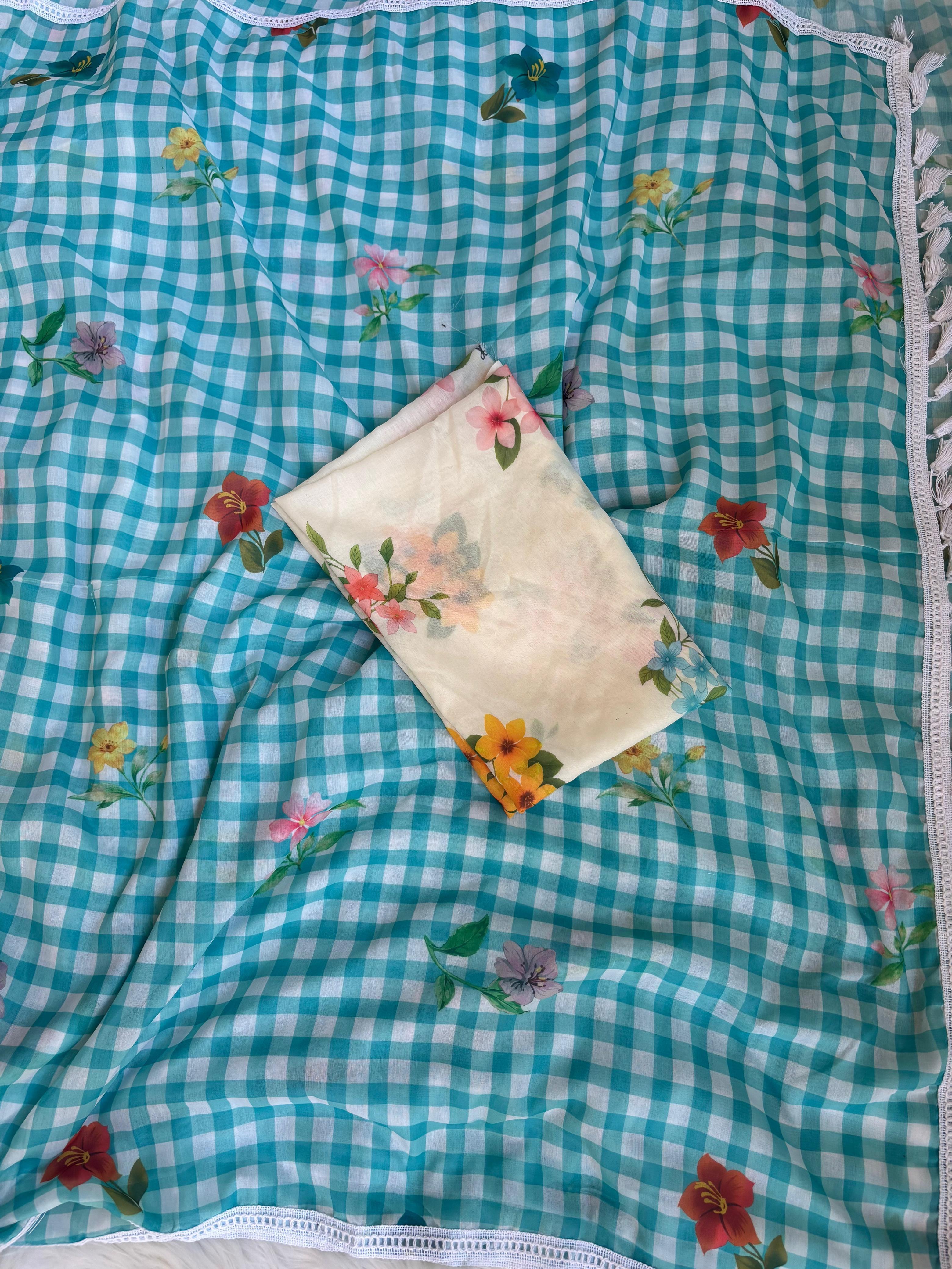 pure mal cotton saree