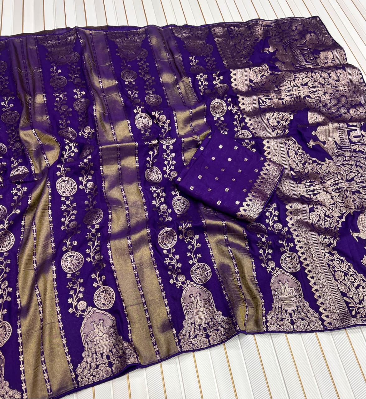 Chiniya Tisu silk saree
