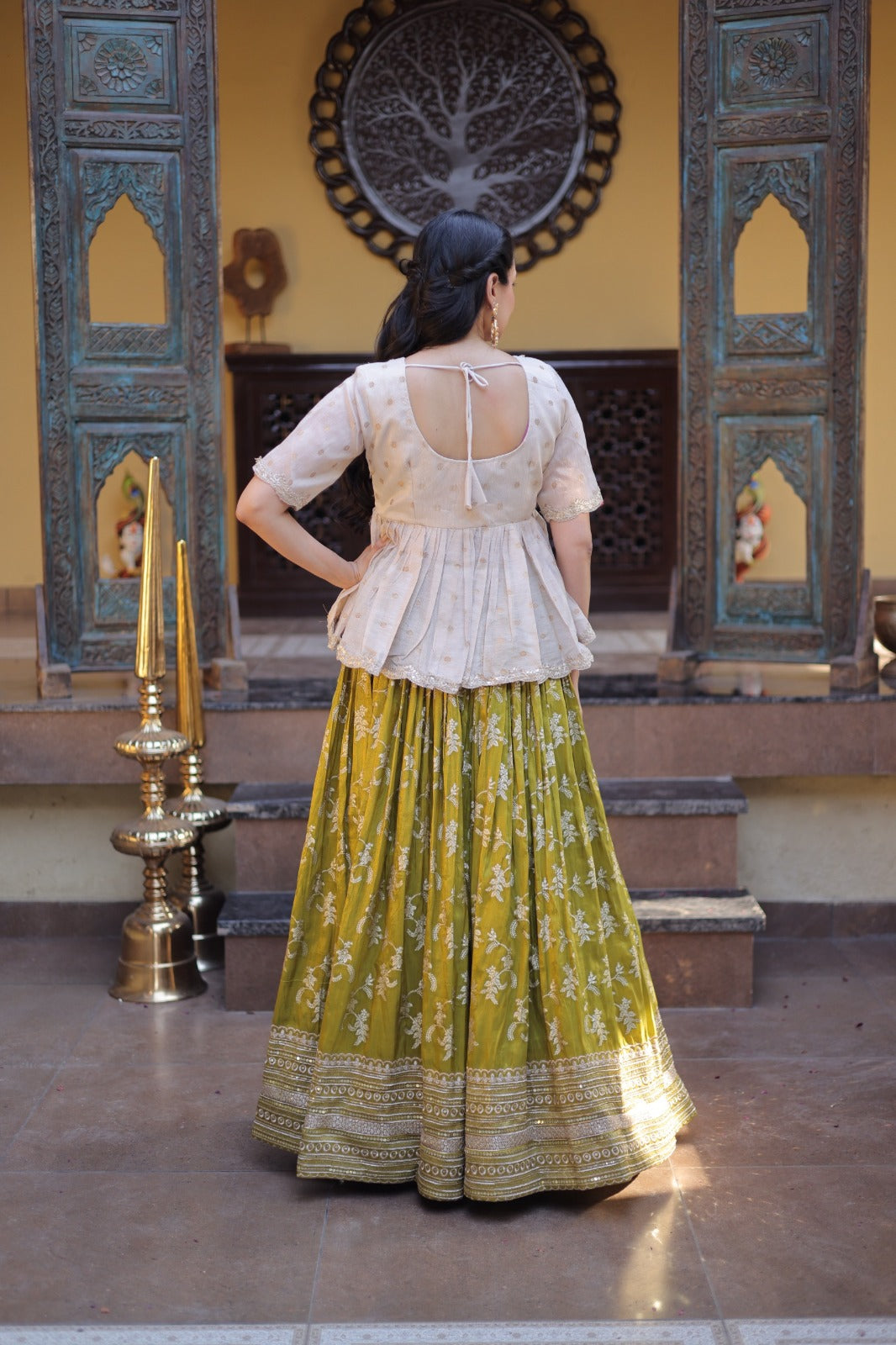 Designer viscose Jacquard lehenga choli ✨