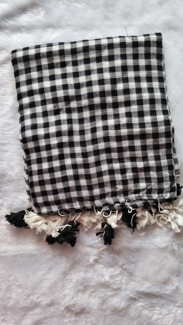 Pure Mul Cotton Checks sarees