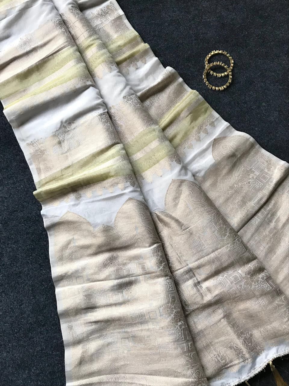 Khadi crape silk weaving saree