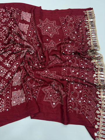 Pure satin silk saree