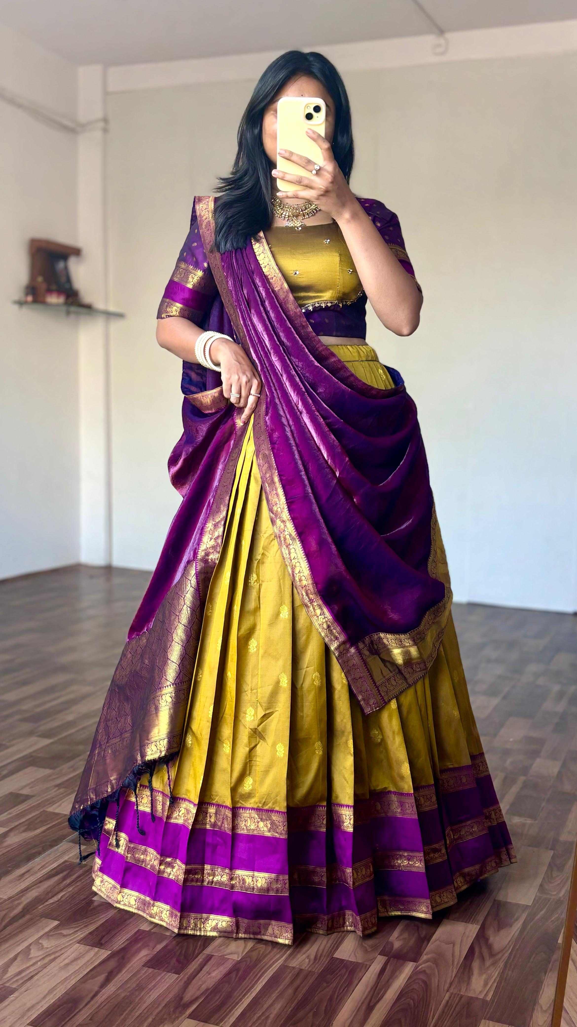 Maggam work lehenga set