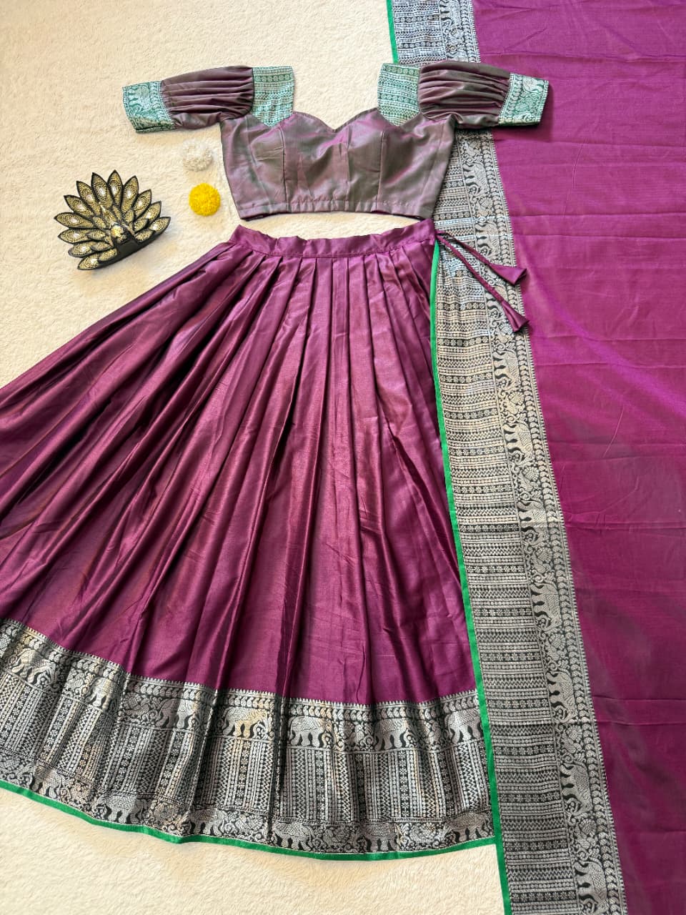 Bhagyalakshmi fully stitched lehenga set ✨