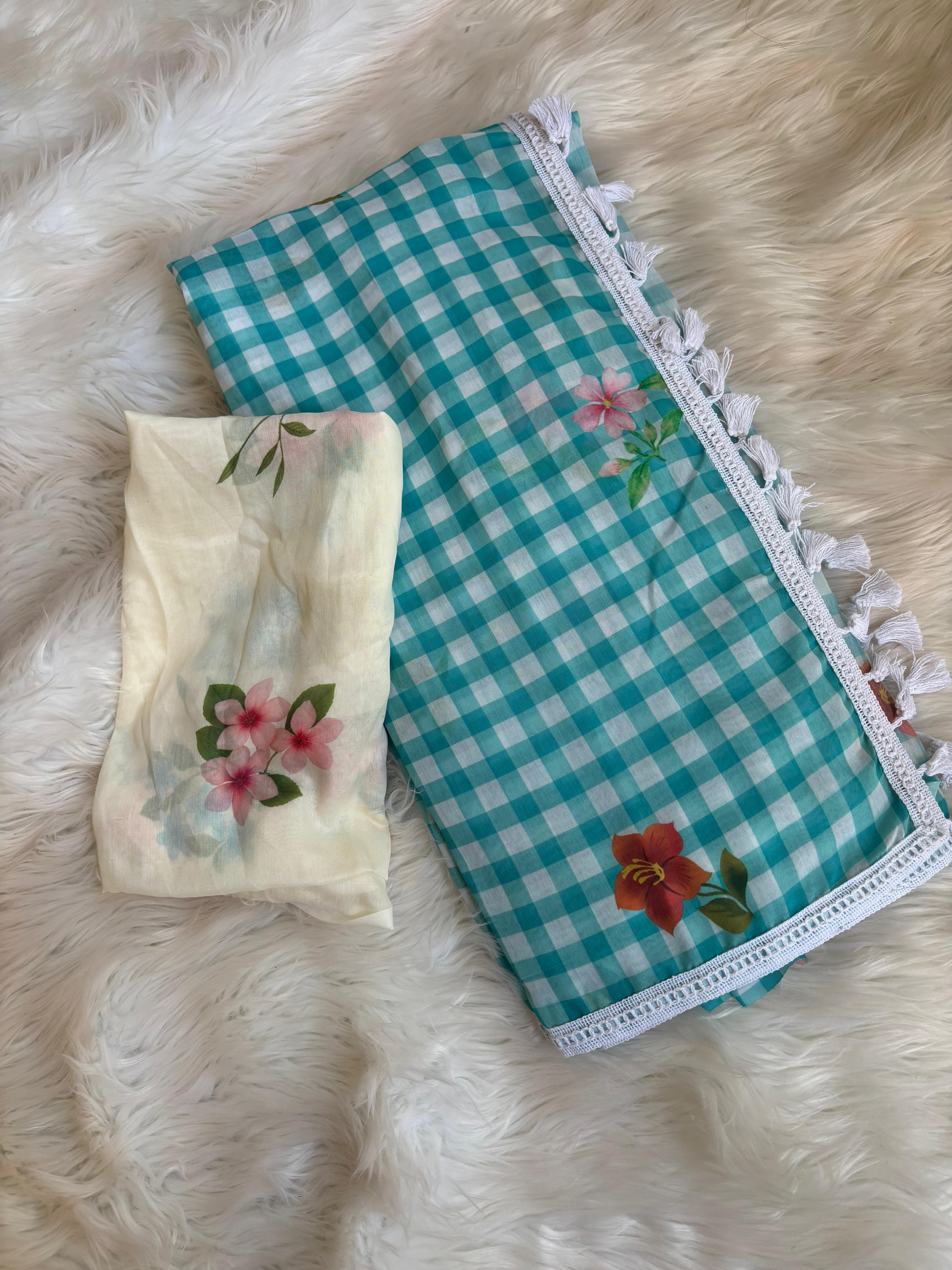 pure mal cotton saree