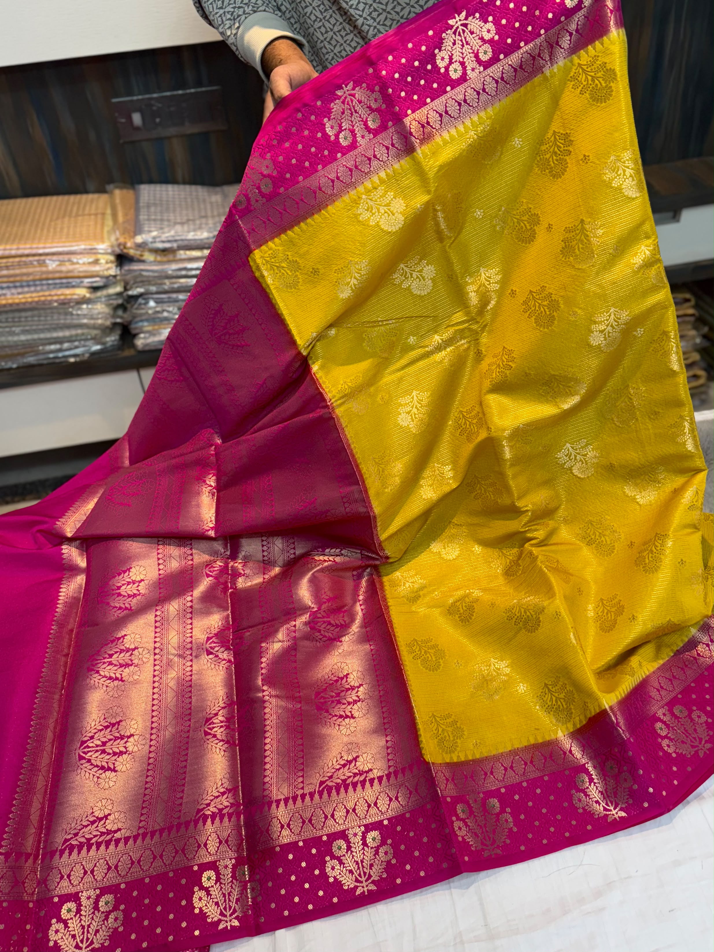 Banarasi semi Rao mango soft silk sarees
