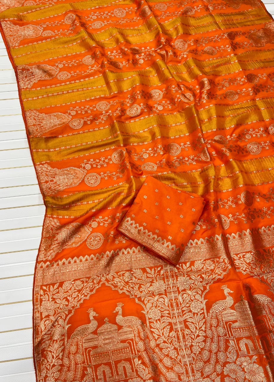 Chiniya Tisu silk saree