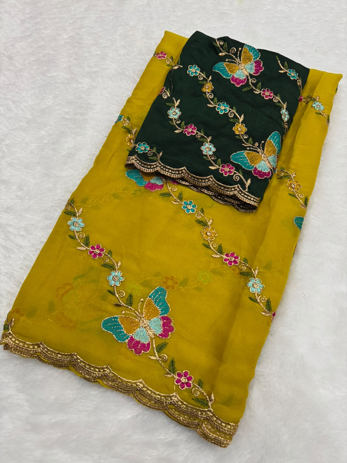 Star georgette designer saree ✨
