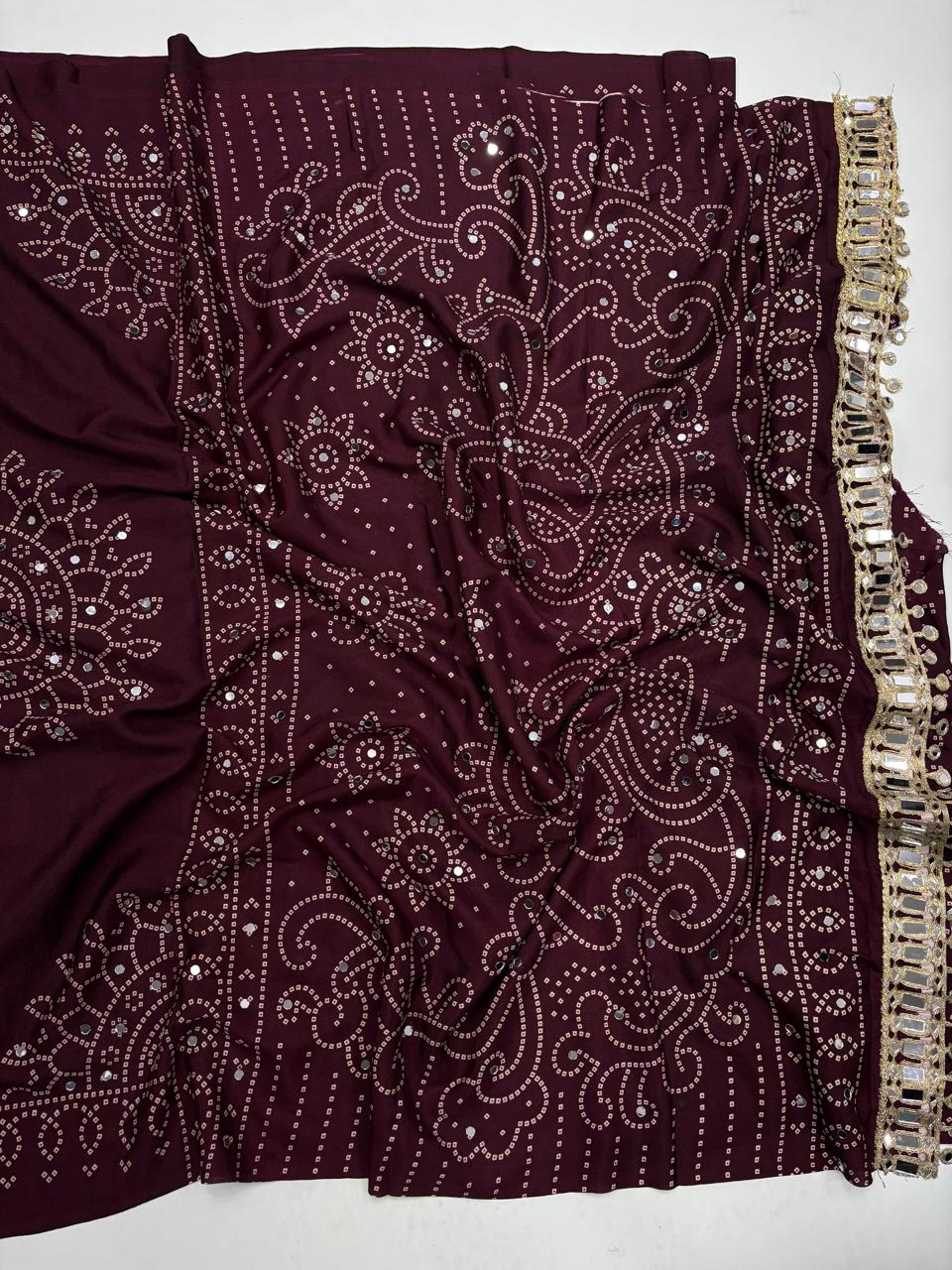 Azrak sartin viscose silk saree ✨