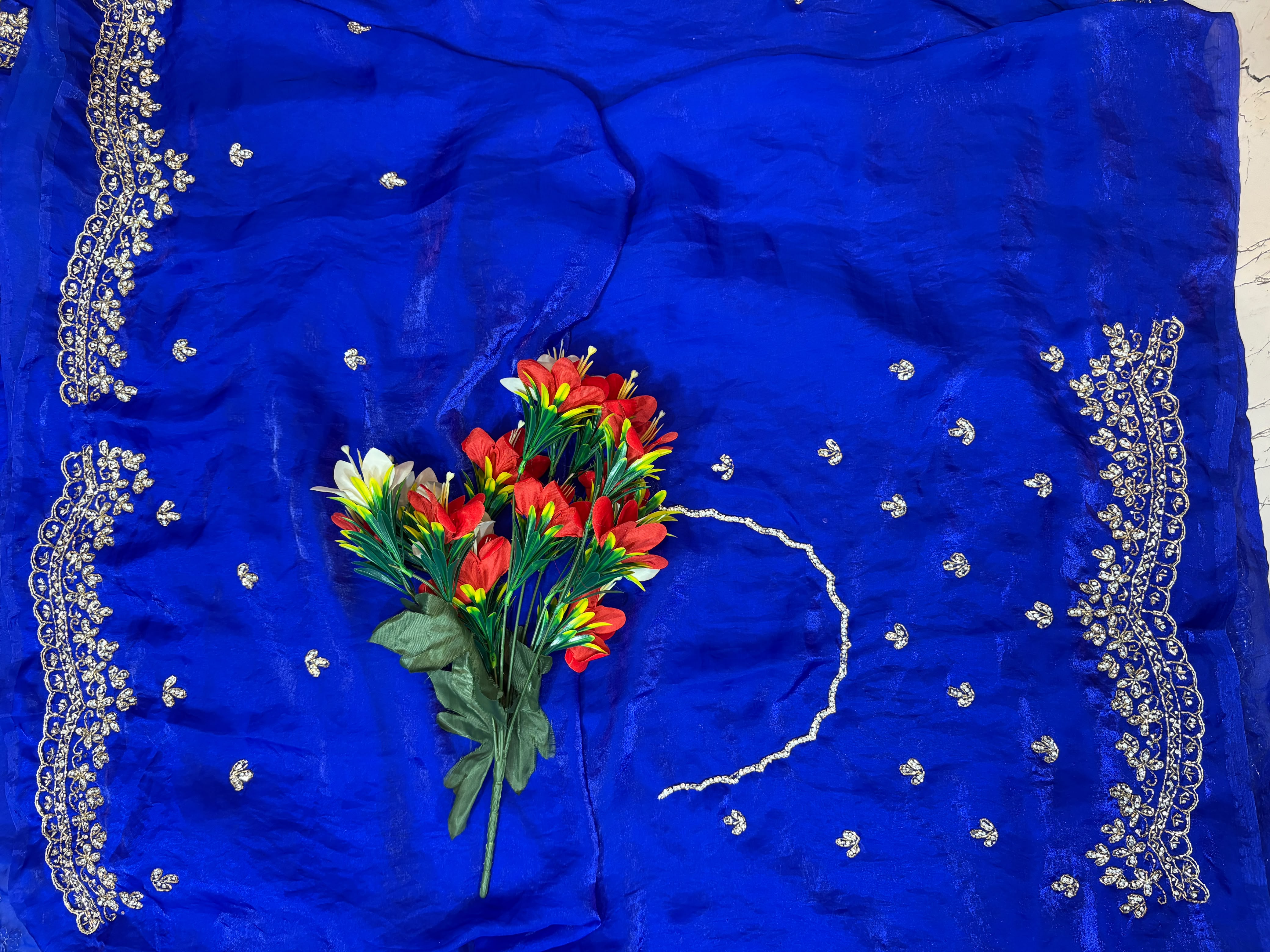 Premium Fandy Fabric heavy design saree