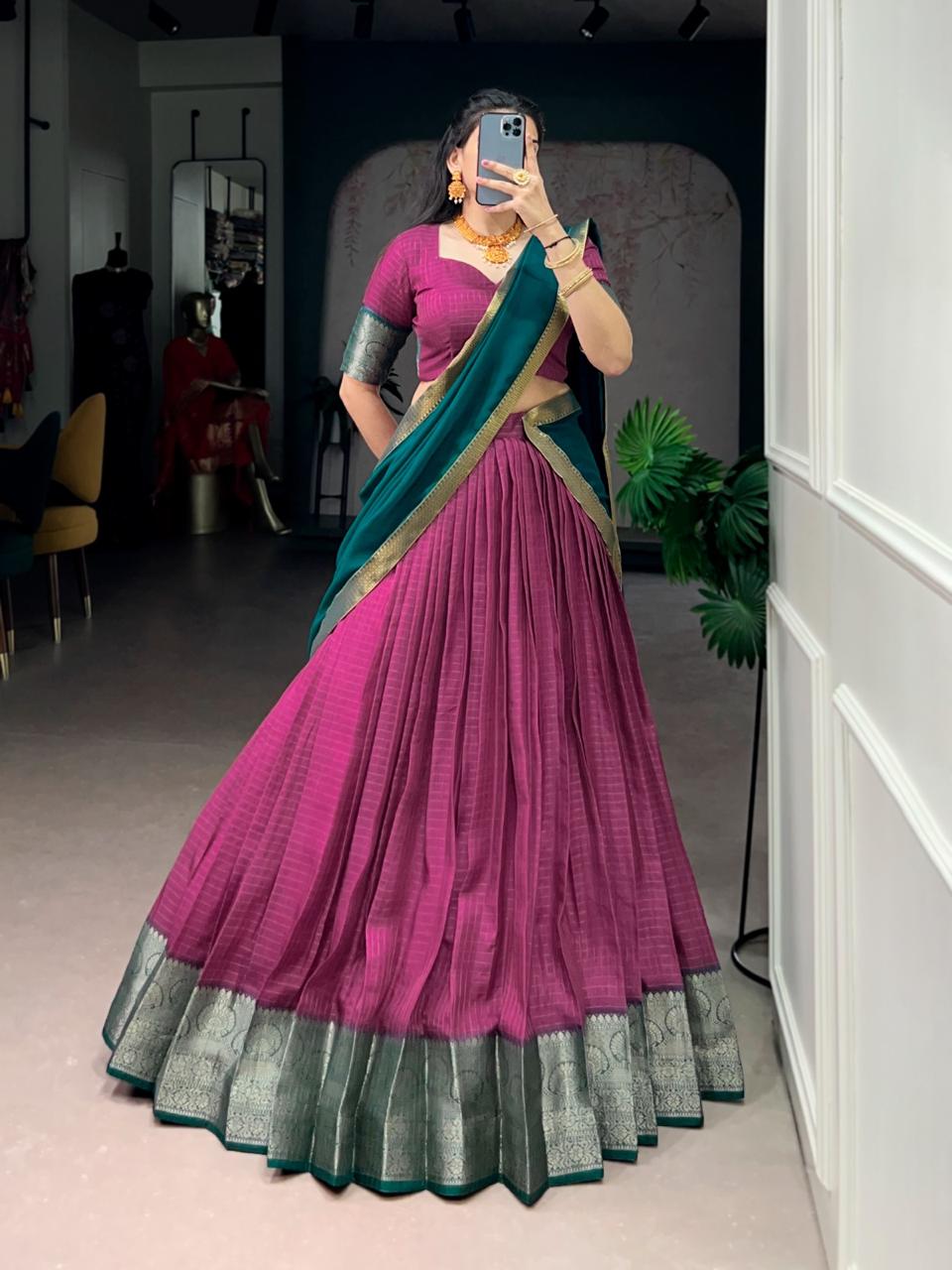 Dola checks lehenga