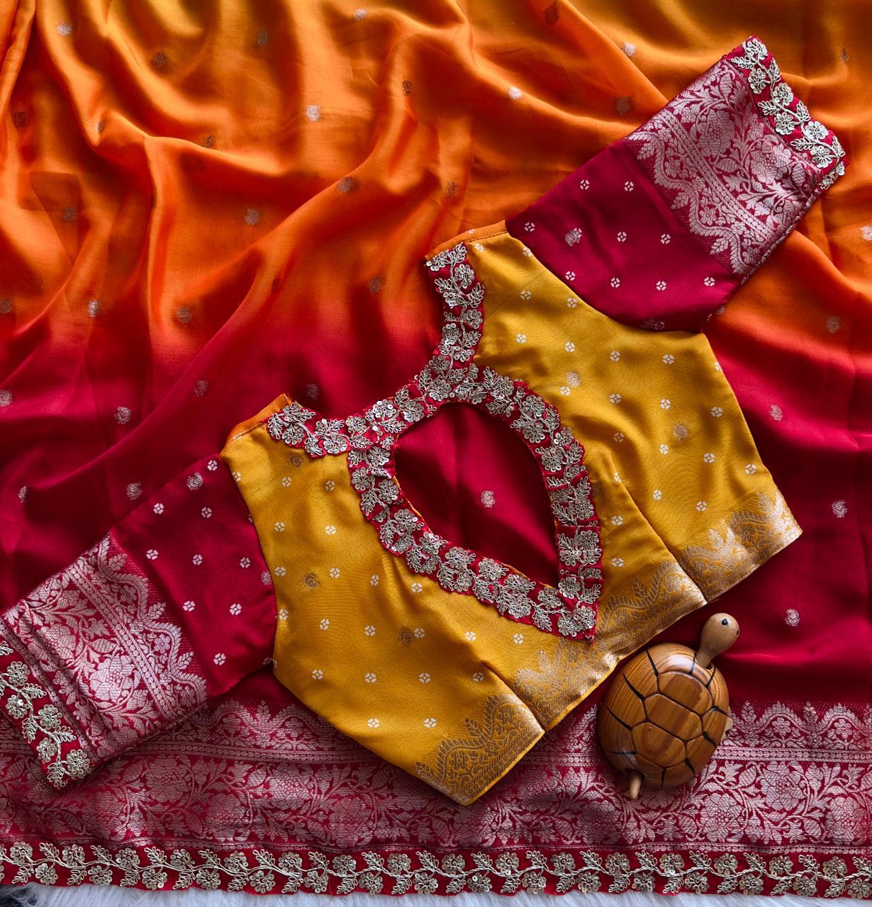HEAVY JEQARD BORDER SAREE