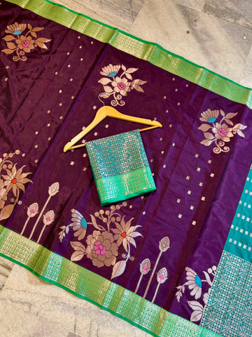 Banarasi katan silk saree