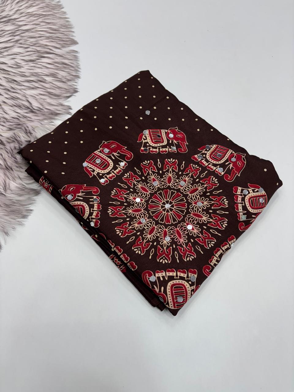 New hit Azrak sartin saree ✨