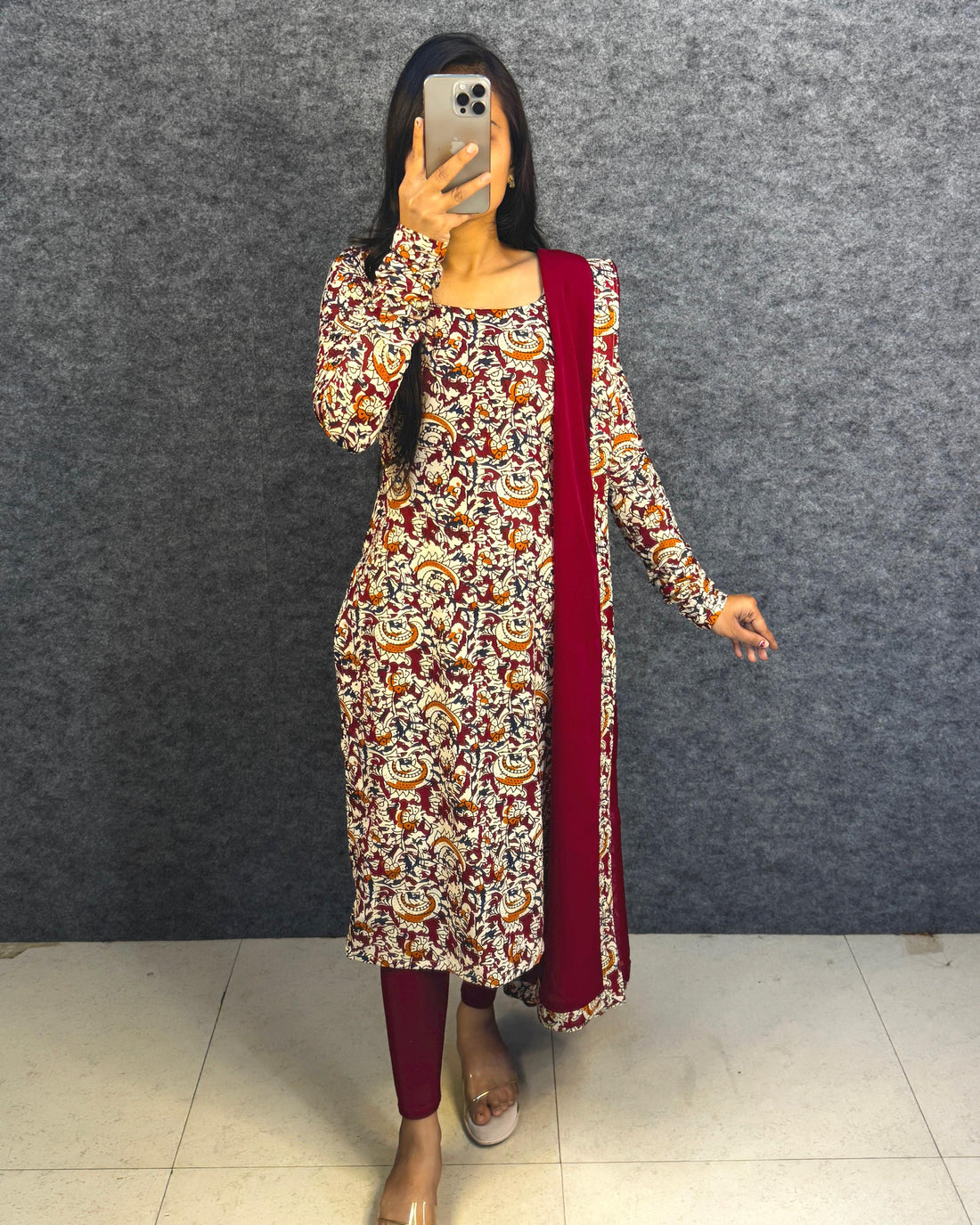 3 piece kalamkari inspired design set