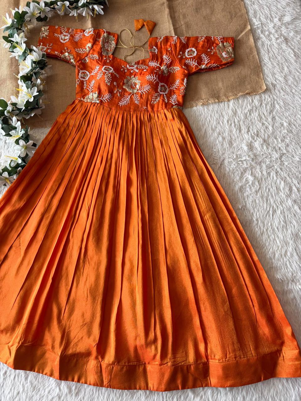 Party wear maggam work gown ✨