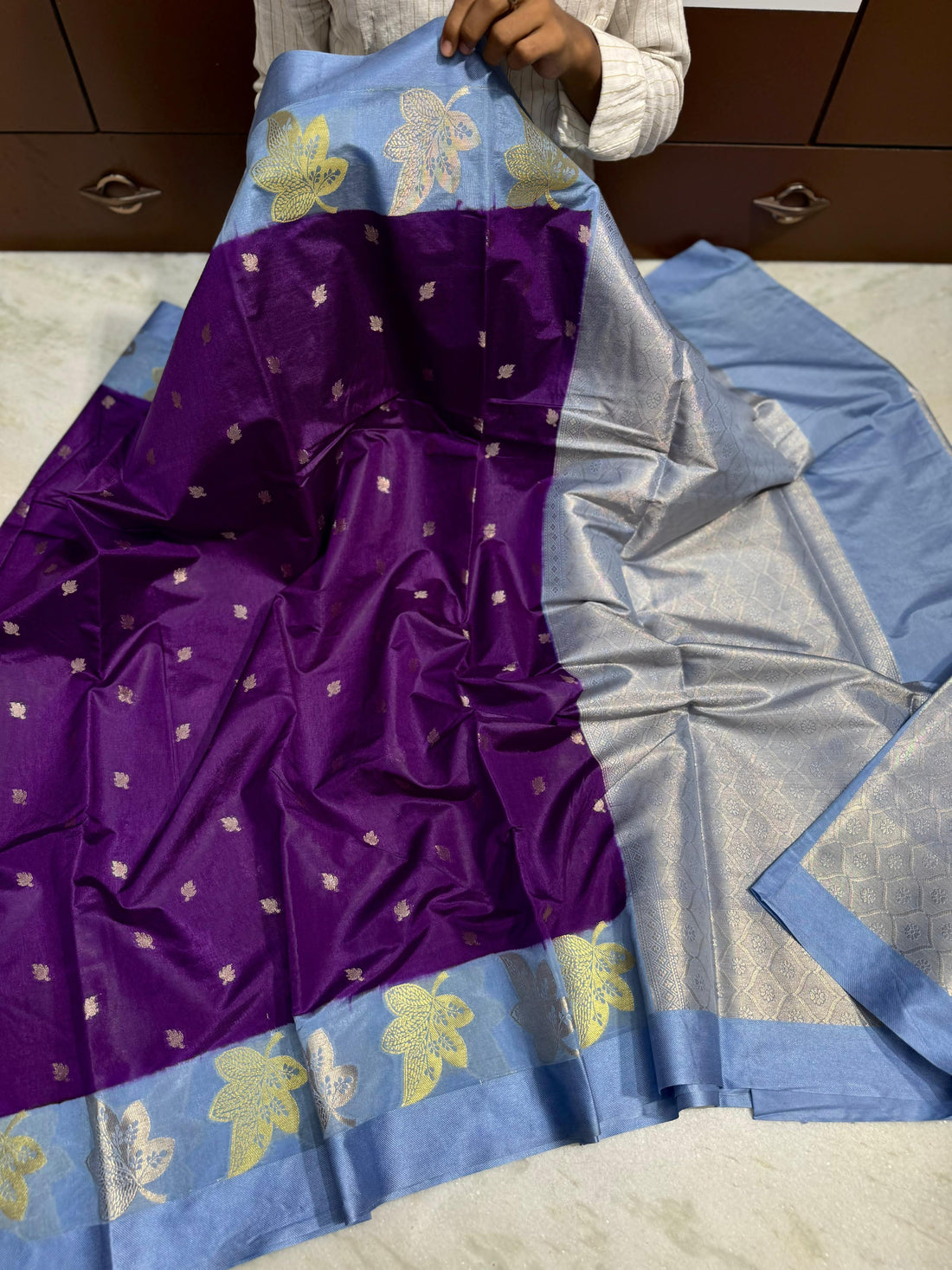 Benaresi dupion soft silk saree