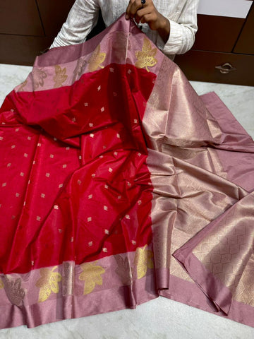Benaresi dupion soft silk saree
