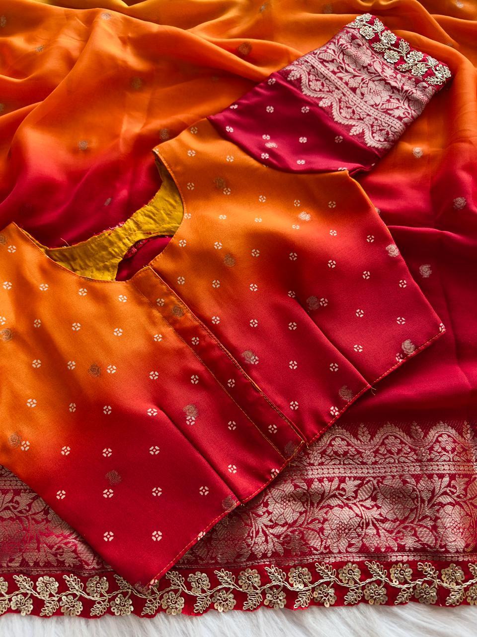 HEAVY JEQARD BORDER SAREE