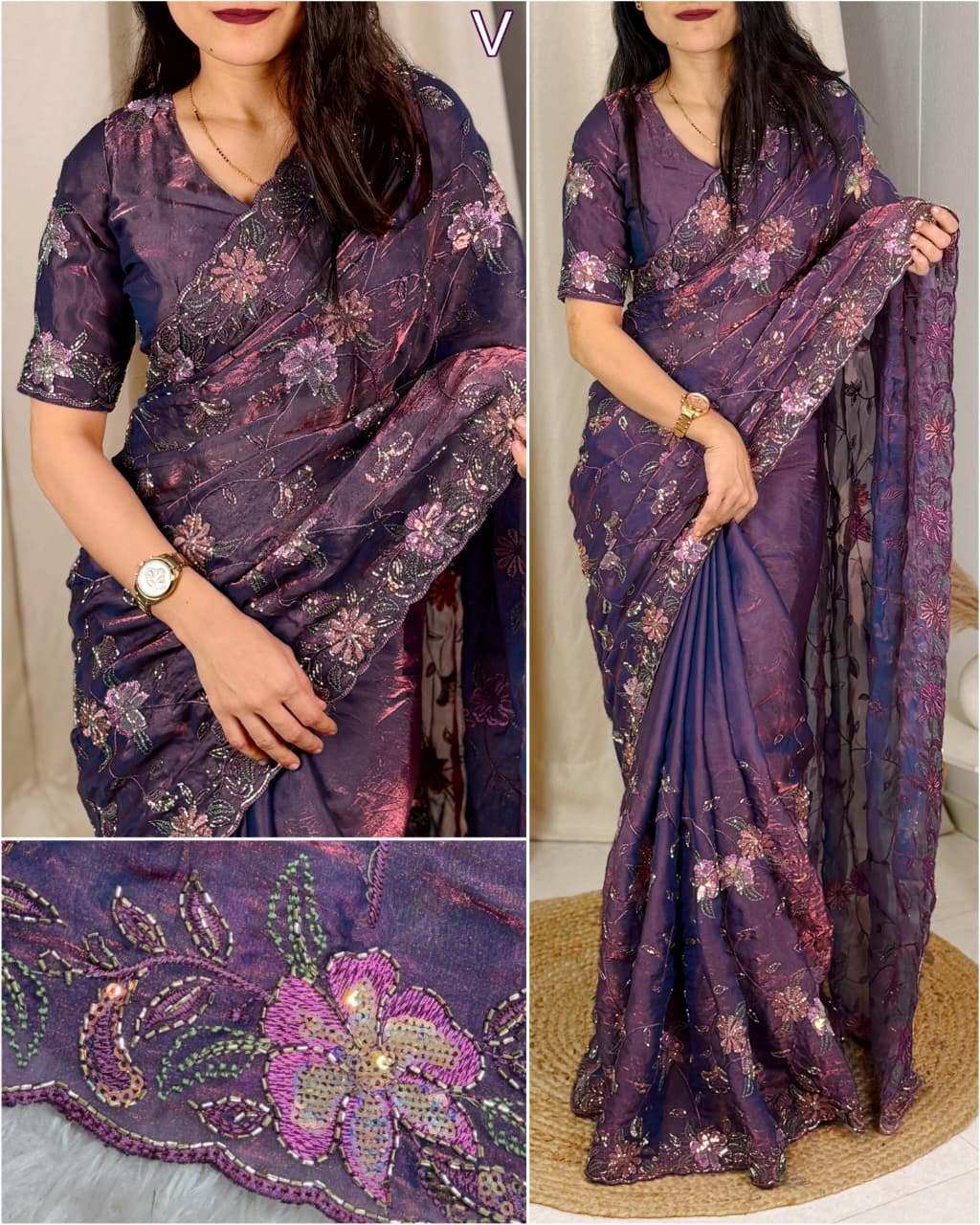 Party wear designer saree
