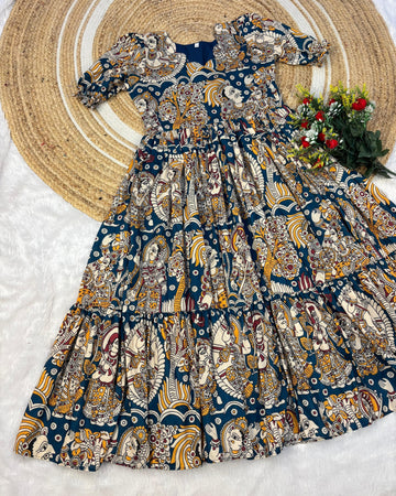 Kalamkari inspired maxi gowns