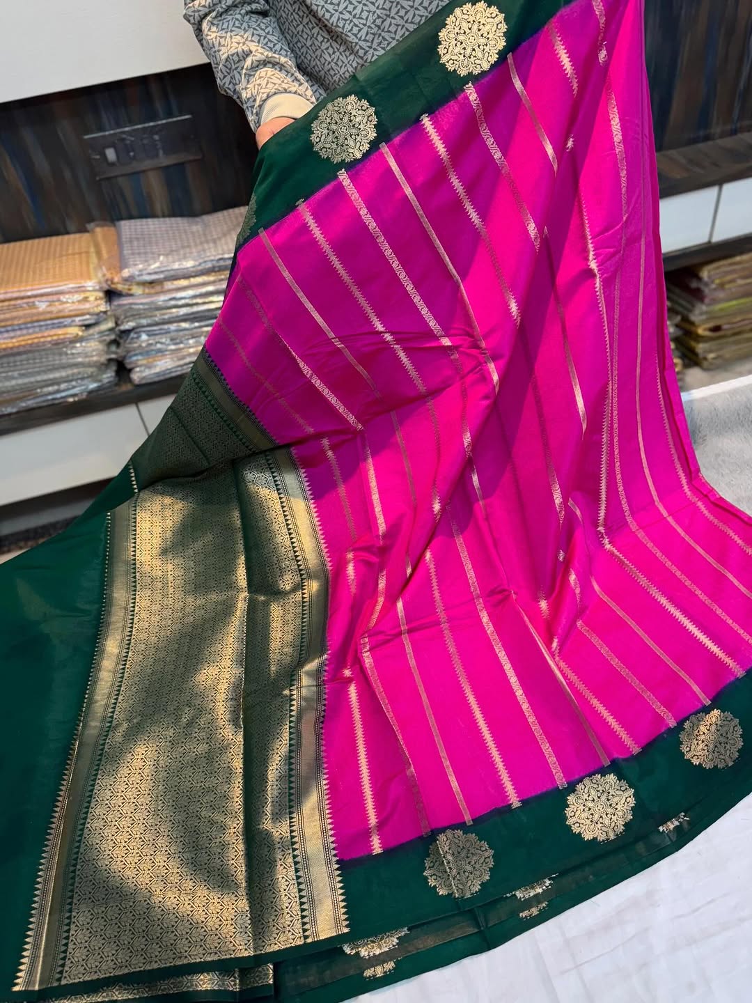 Benaresi soft warm silk saree