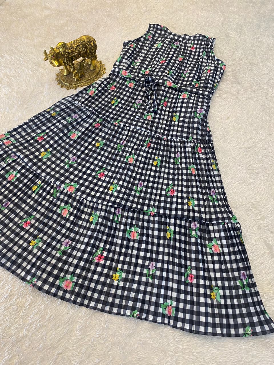 Stylish  Tiered Midi  dress👗