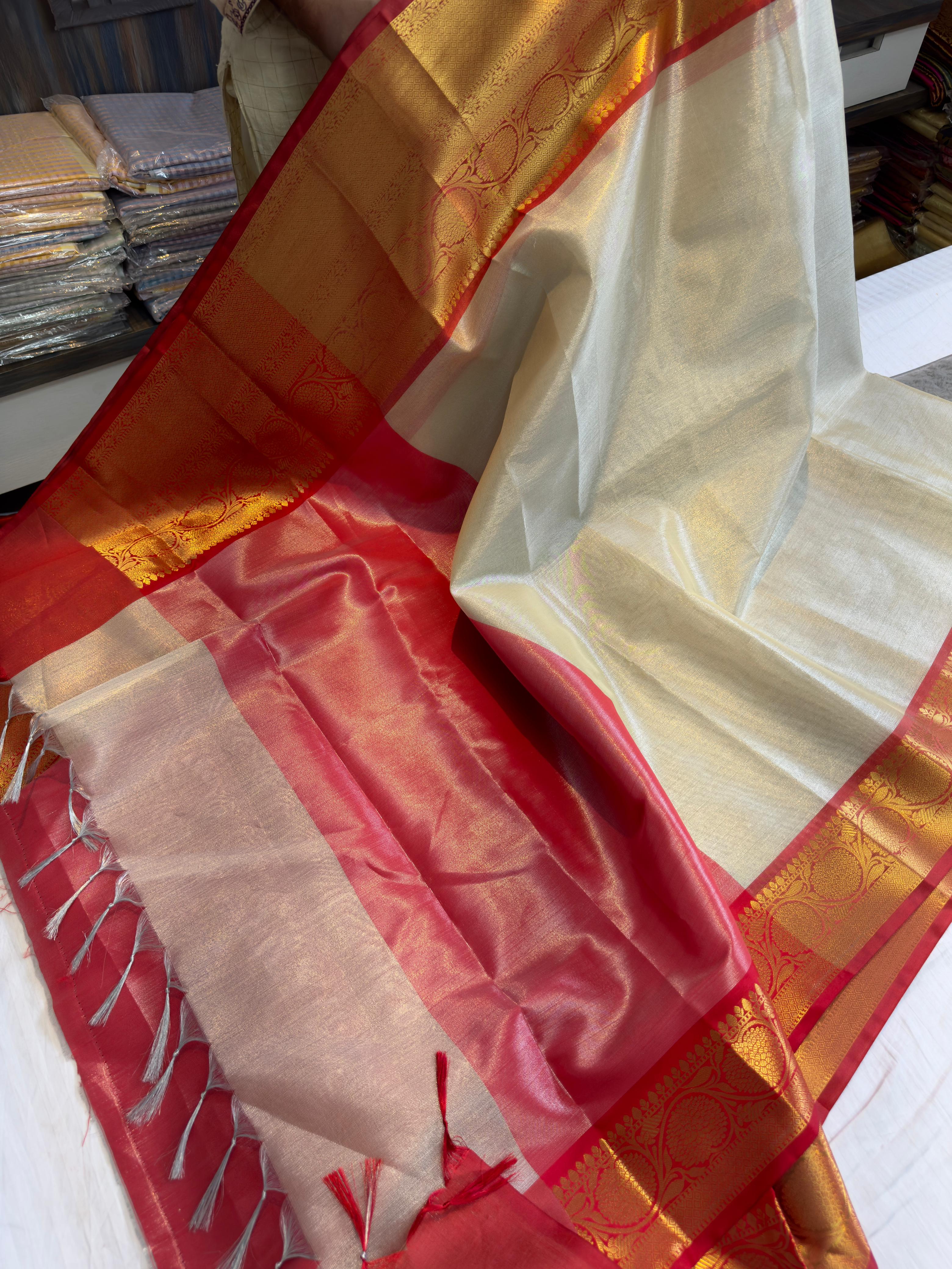 Celebrity inspired benaresi tissue saree