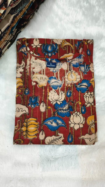 Pure kalamkari cotton kurti
