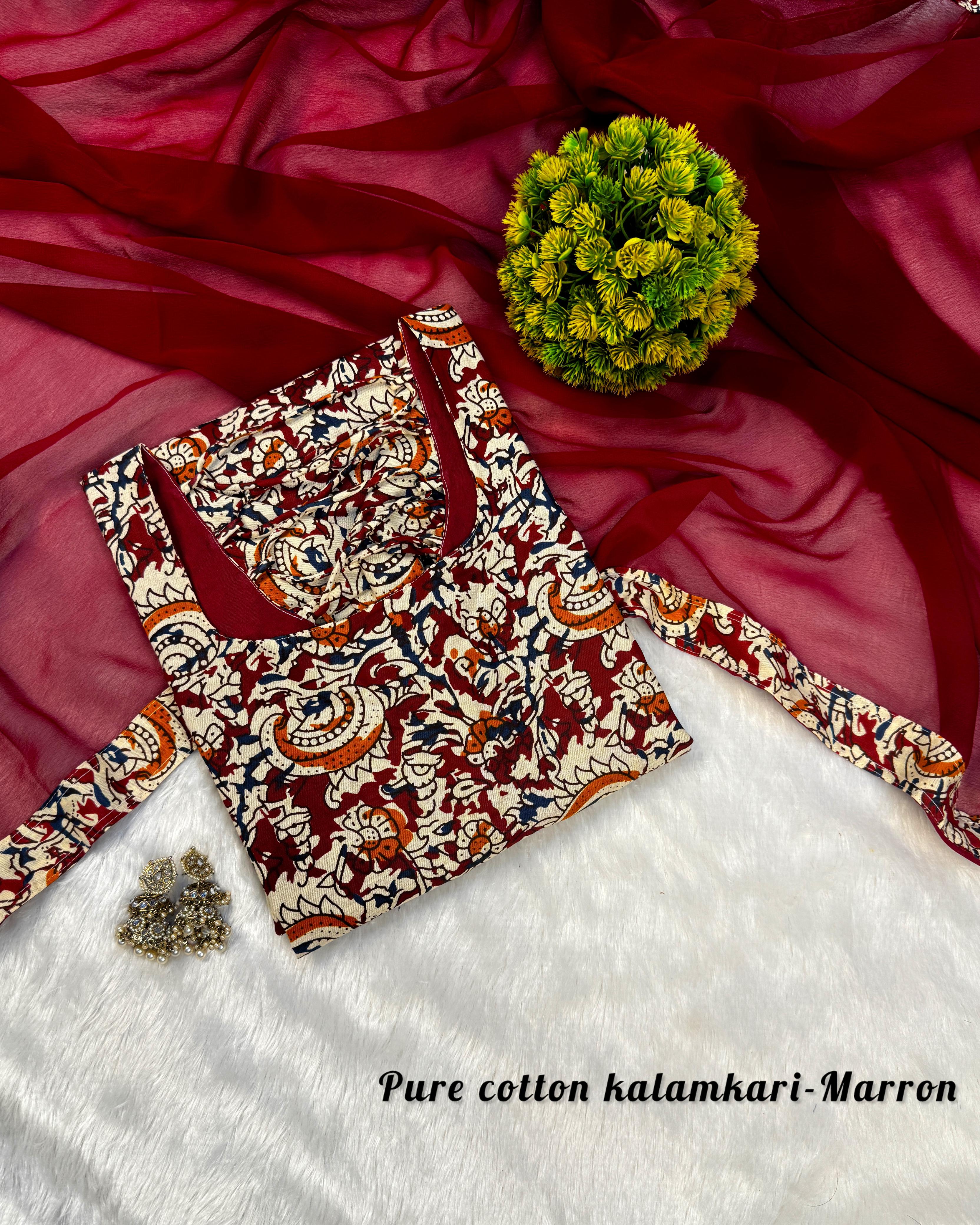 3 piece kalamkari inspired design set