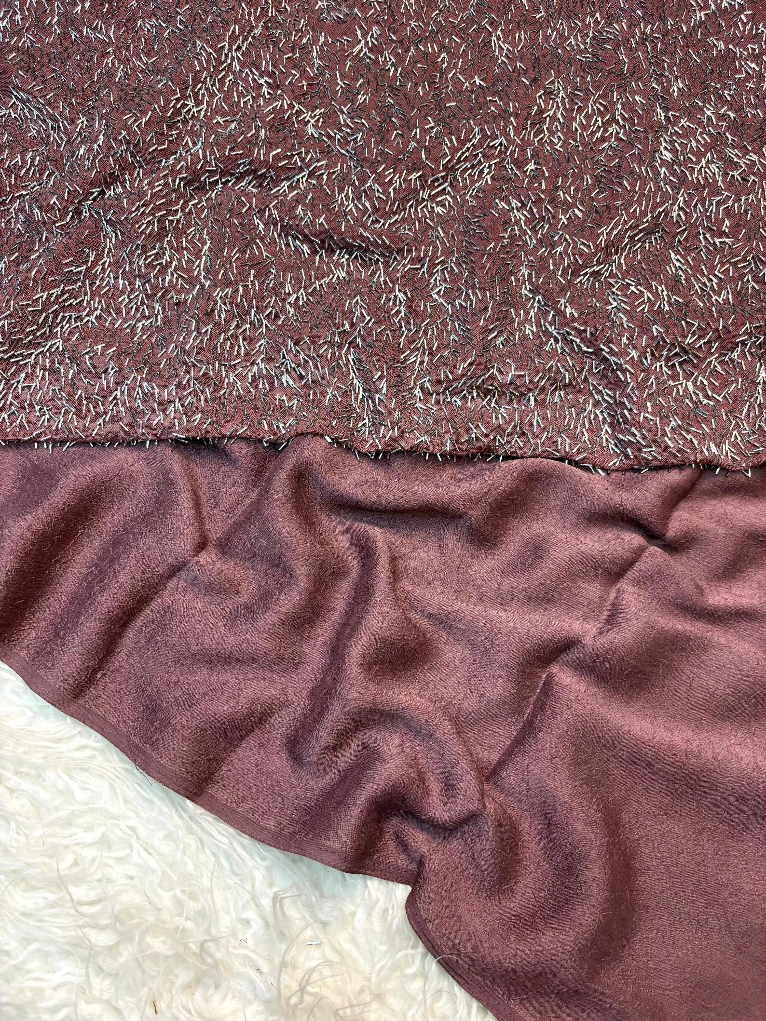 Imported designer blouse with  crush rangoli silk saree