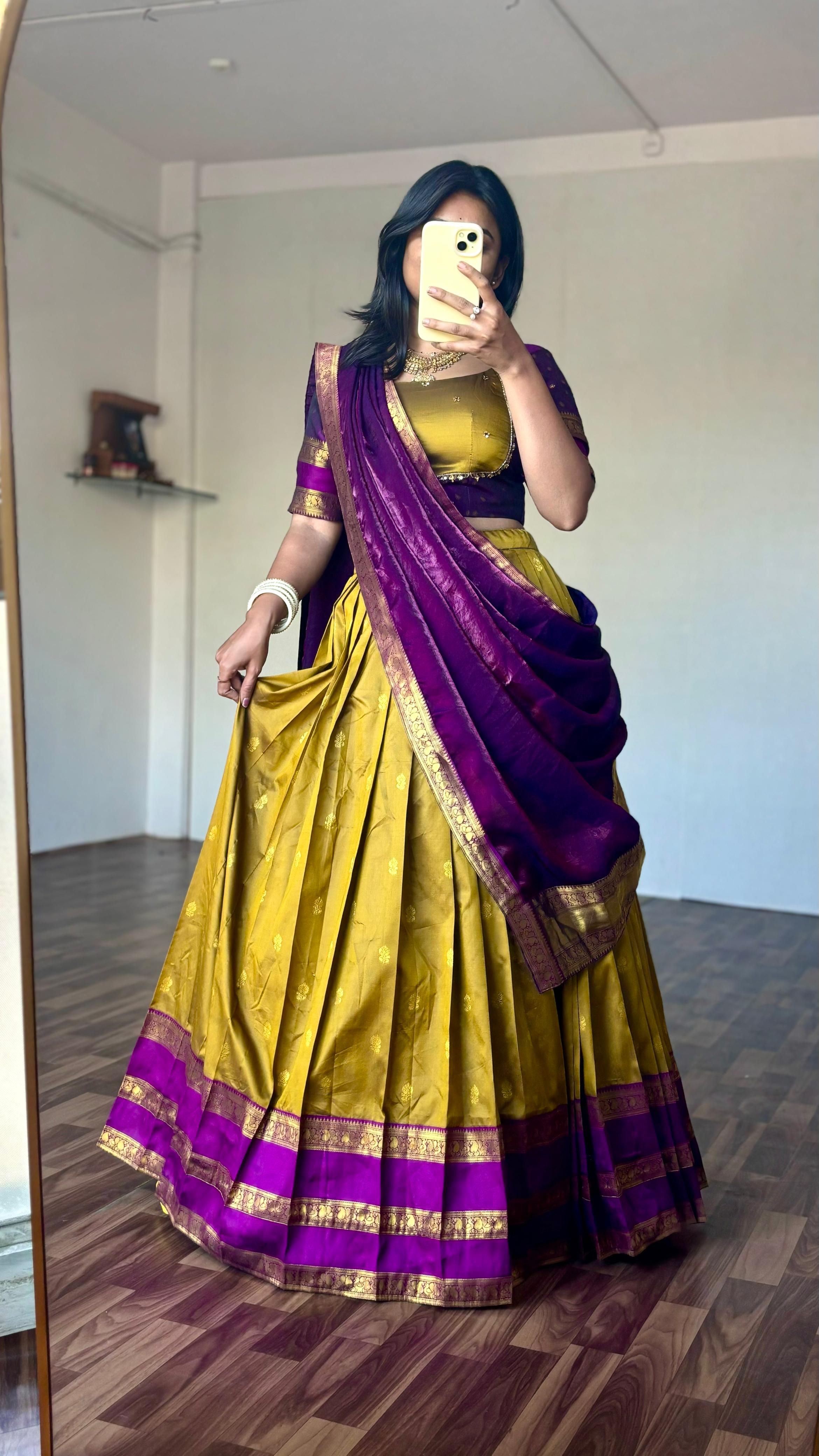 Maggam work lehenga set