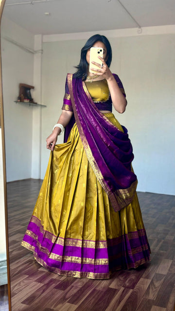 Maggam work lehenga set