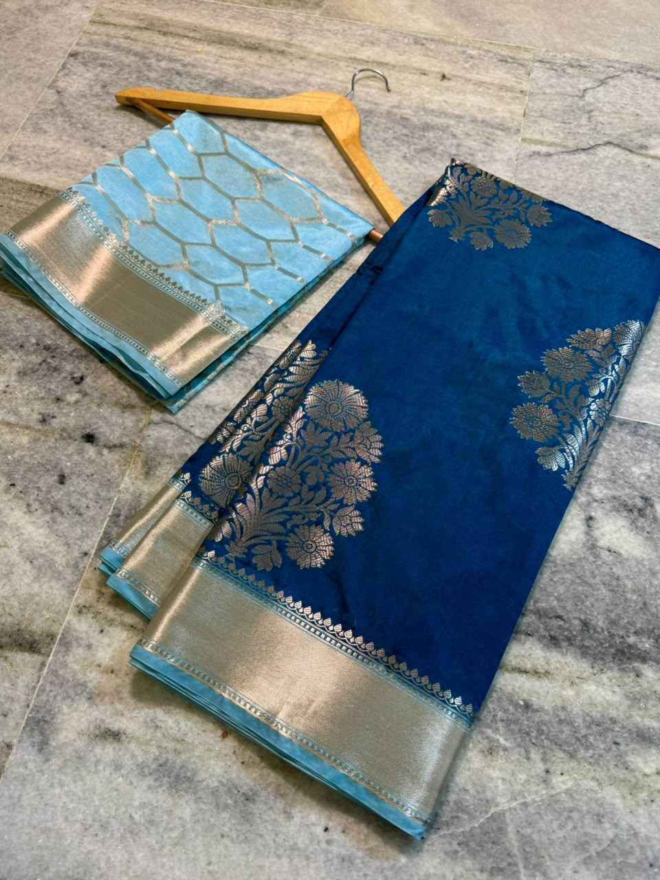 Banarasi katan silk fabric saree
